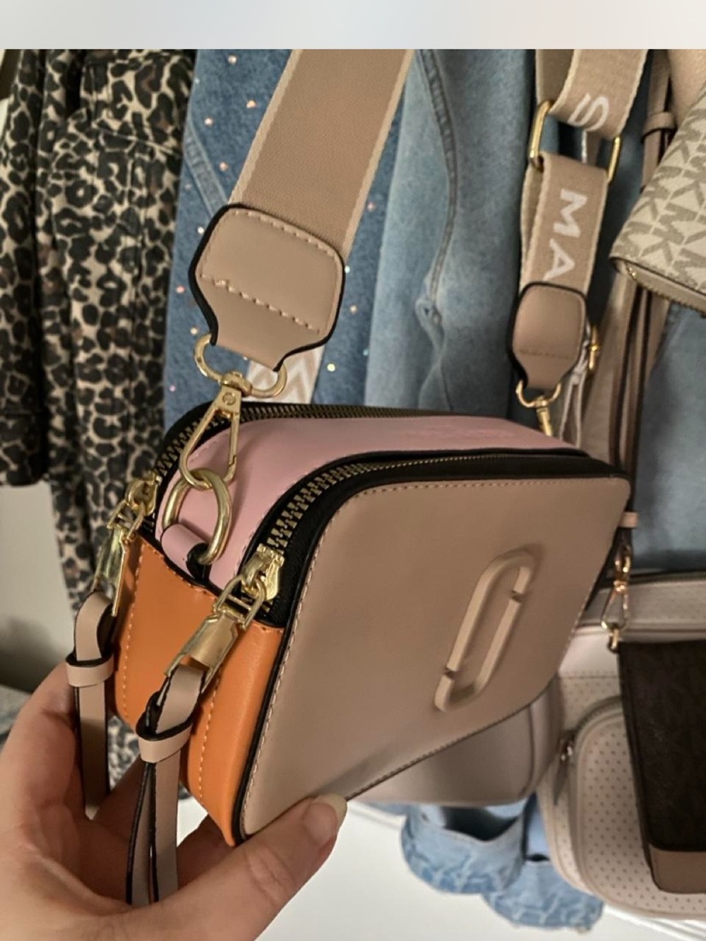 NWOT Marc Jacob’s Color-Block Snapshot DTM Crossbody Bag - Picture 2 of 8